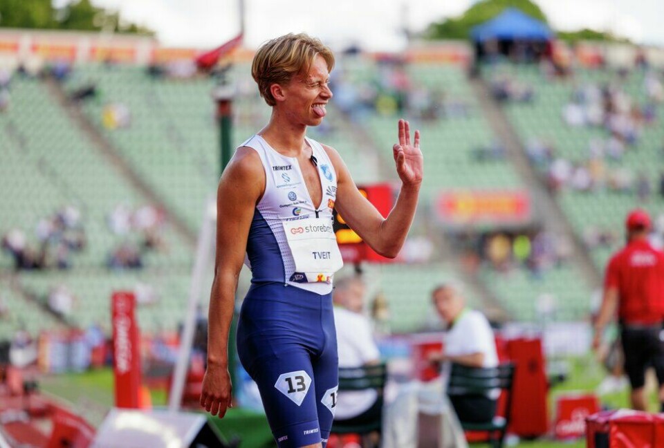 Sigurd Tveit har virkelig funnet godformen. Her fra Bislett Games. (Foto: Sylvain Cavatz) Bislett Games - 1500m - menn - Sigurd TVEIT