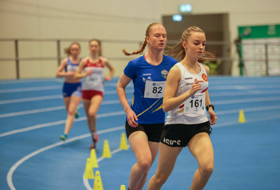 De to U23-jemtene. Ida Grytaas Forsmo (161) tok seieren foran Emma Pedersen. (Foto: Martin Hauge-Nilsen)