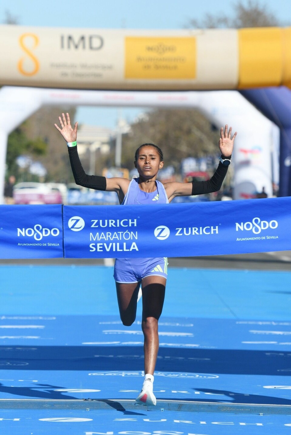 Anchinalu Dessie vinner i debuten (Foto: arrangøren)