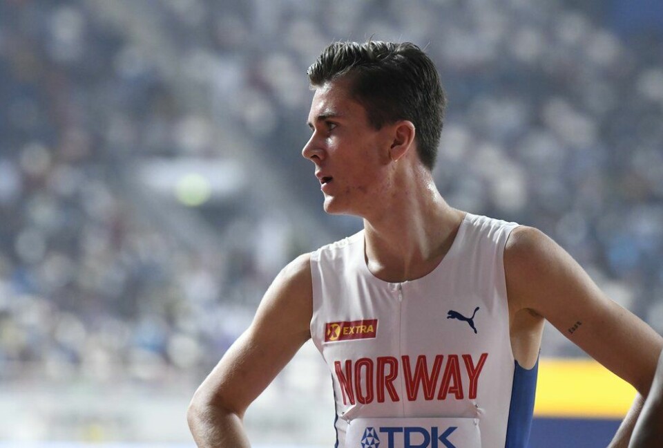 Det ble VM-sølv på Jakob Ingebrigtsen. Her fra VM i Doha i 2019. (Foto: Bjørn Johannessen) VM friidrett 2019 Doha - Jakob Ingebrigtsen - forsøk 1500 m