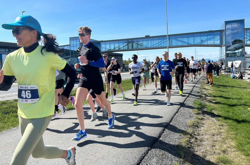 Det var nydelige værforhold for alle løpeglade denne aprildagen. (Foto: arrangøren)