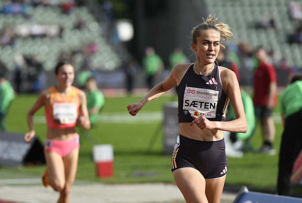 Amalie Sæten stiller med den beste persen av de norske løperne. Her fra Bislett Games sine nasjonale øvelser i 2024. (Foto: Bjørn Johannessen)