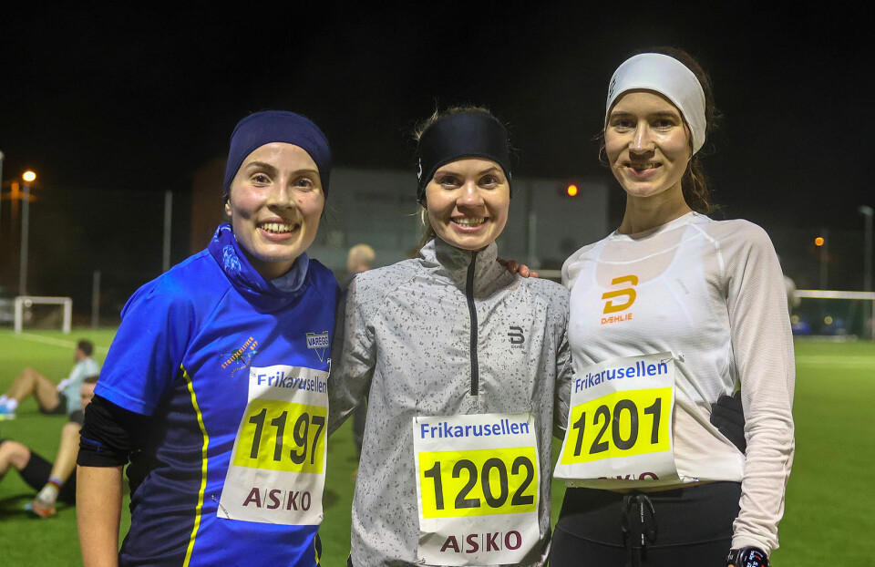 De tre beste kvinner: Torunn Stavland Jensen, Sølvi Renate Nedreberg Askeland og Lisbeth Malm.