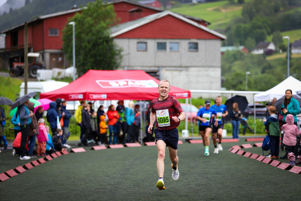 Harald Slettvoll løp til klasseseier i klasse 50 til 59 år med tiden 37.38. (Foto: Trond Helgheim Spurkeland)