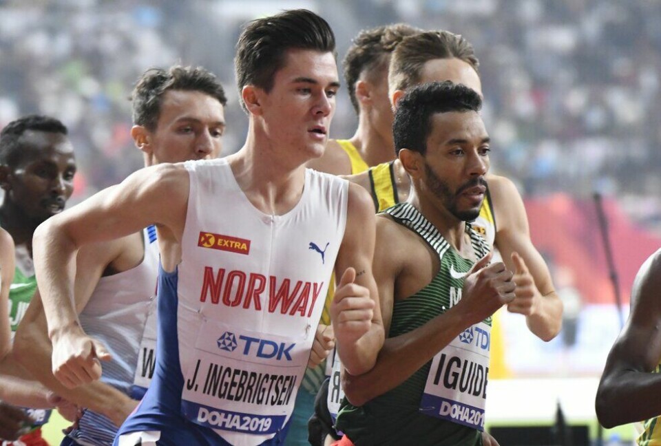 Jakob Ingebrigtsen tok seg greit videre fra forsøksheatet på 5000 meter i natt. Her fra VM i Doha i 2019. (Foto: Bjørn Johannessen) VM friidrett 2019 Doha - jakob ingebrigtsen - semifinale 1500 m