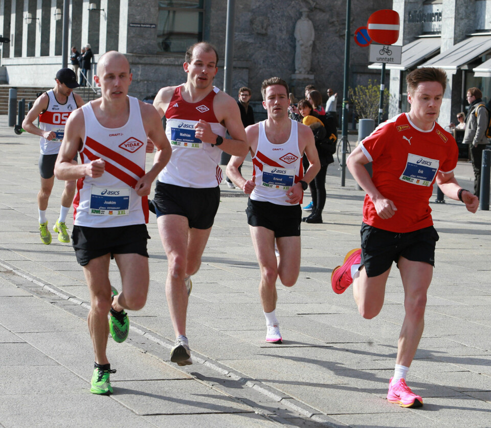 SK Vidar på topp på 5 km i Sentrumsløpet