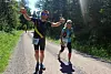 Knut Bøvre og Jeanette Aurdal Aarstad under Nordmarka Skogsmaraton 2019