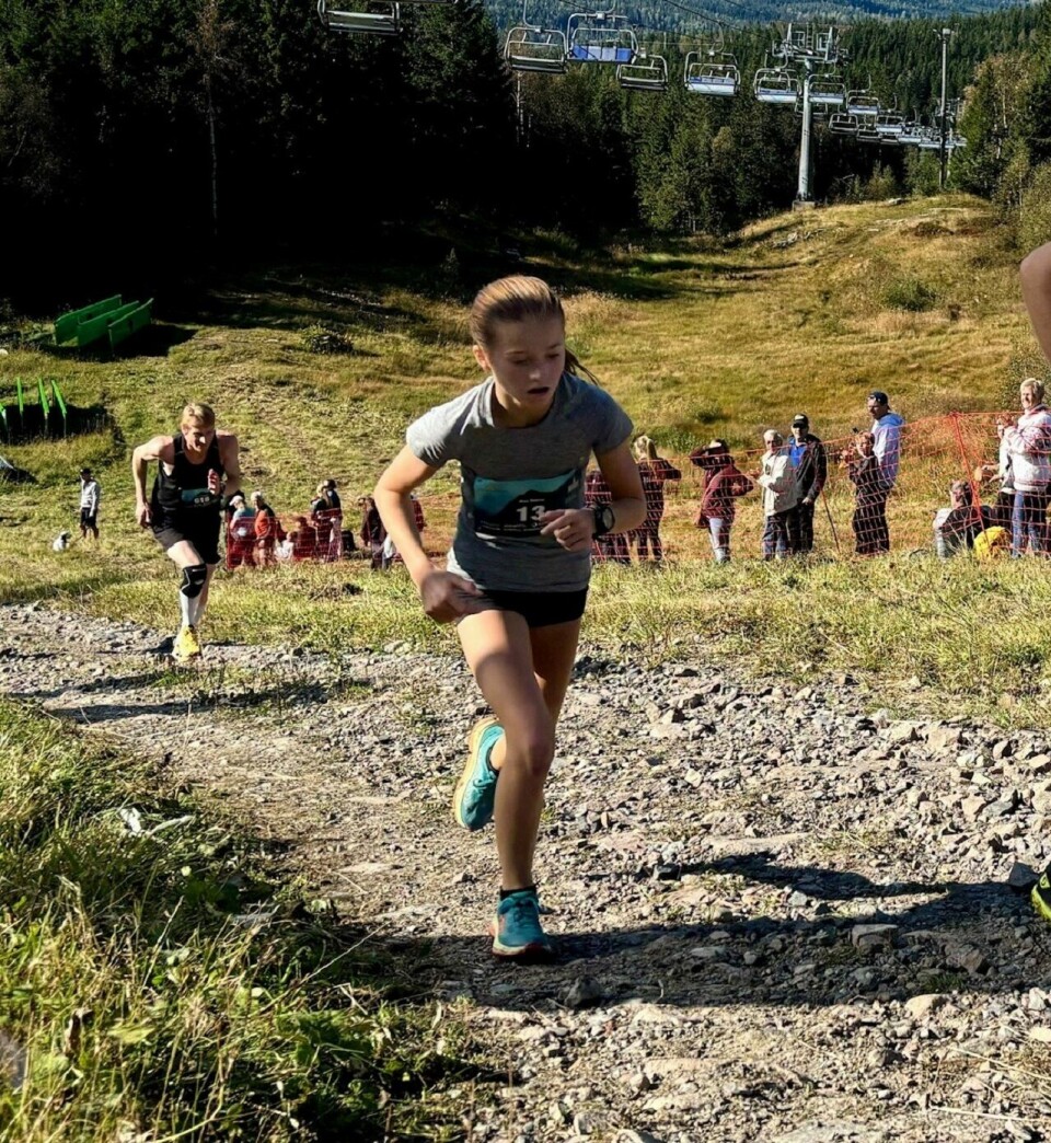Lettbente Åse Marie Halaas Appenzeller hadde bare 10 mann og Heidi Weng foran seg i løypa.(Foto: Christian Prestegaard)