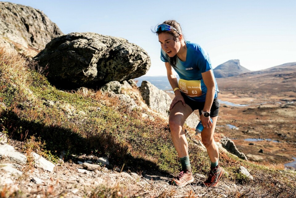 Ida Amelie Robsahm i aksjon under Fyri Trail som hun vant i fjor høst. (Foto: iancorelessphotography)