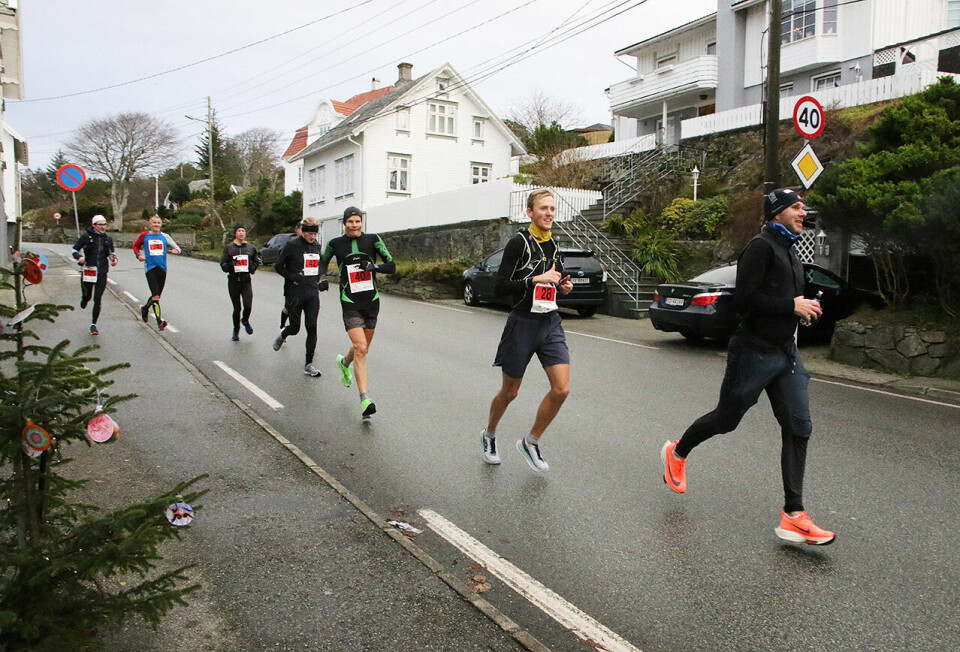 Somme sprang lett, mens minst ein hællandar måtte slite litt for tidleg. (Foto: Terje Gilberg) Somme sprang lett, mens minst ein hællandar måtte slite litt for tidleg. (Foto: Terje Gilberg)