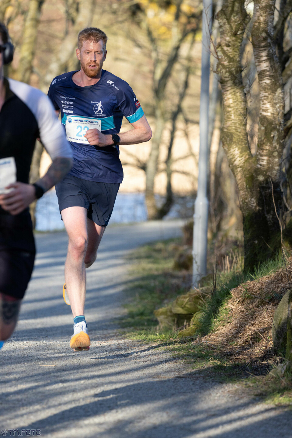 Tom Eirik Kristensen var raskest av alle på halvmaraton. (Foto: Tore Melberg)