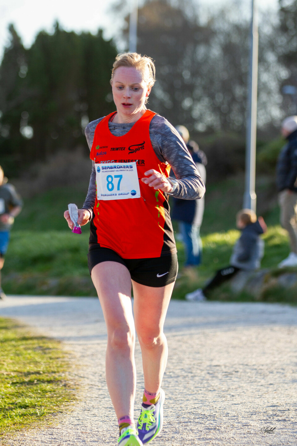 Marit Rossing Hatlestad ble nummer tre på halvmaraton. (Foto: Christer Tysdal)