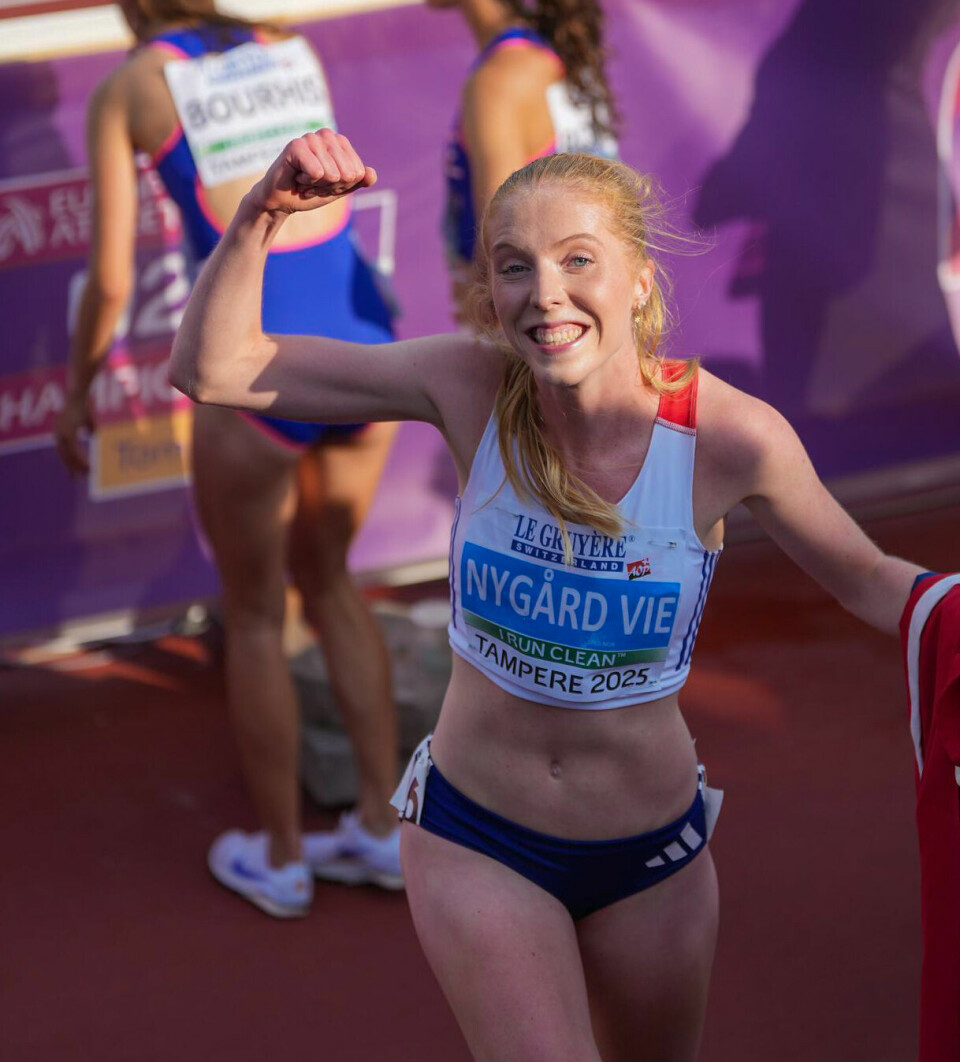 Andrea Nygård Vie er europamester på 3000 meter hinder