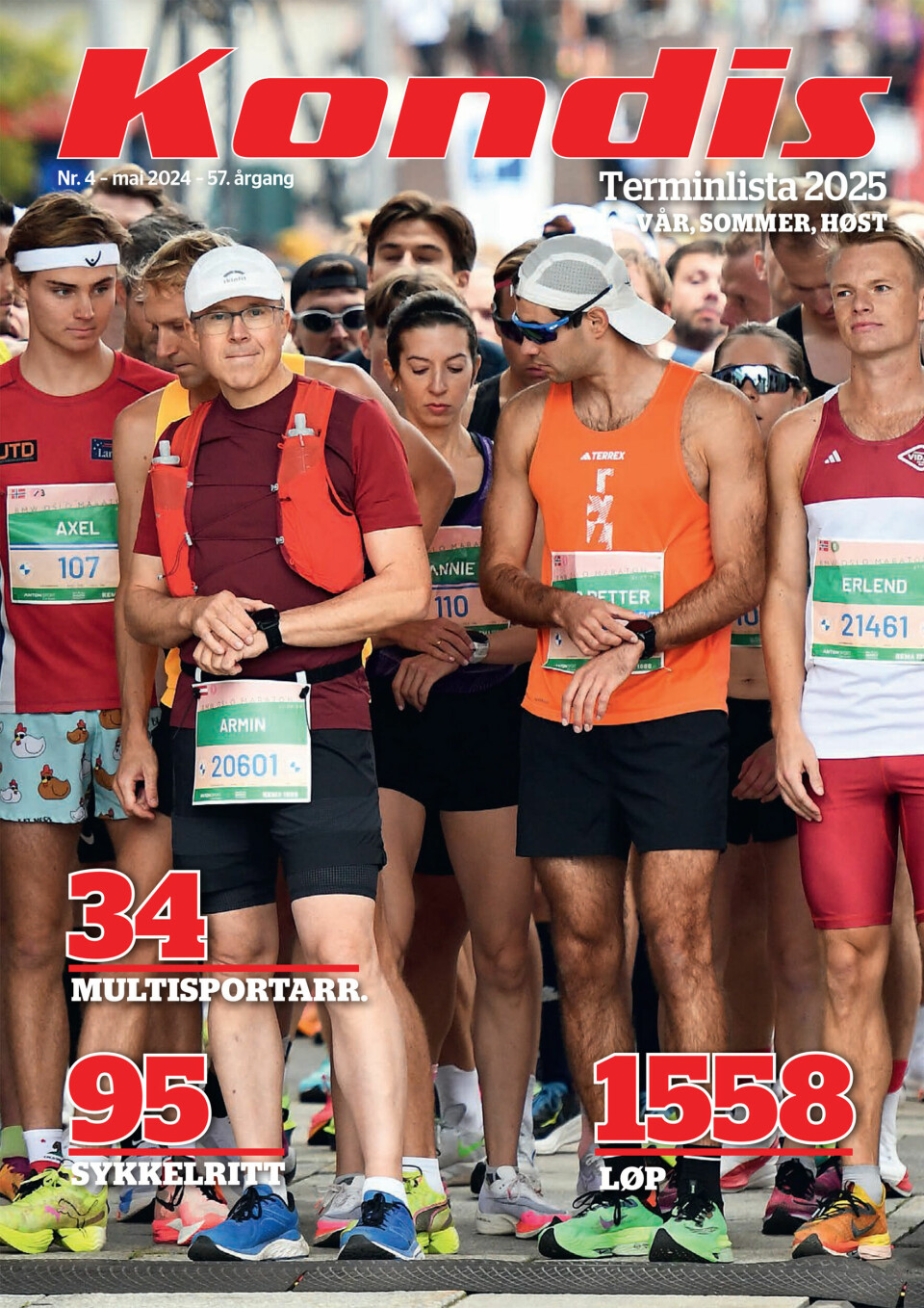 Årets utgave av Terminlista til Kondis er sendt ut til alle Kondis-medlemmer. Her vil du finne terminlister for 1558 mosjonsløp, 95 sykkelritt og 34 multisport/triatlon-arrangement. (Foto: Bjørn Johannessen)