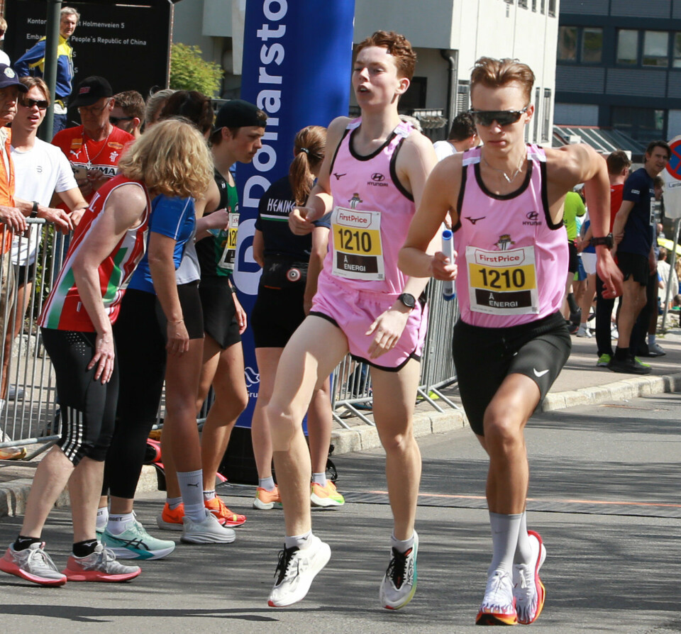 Axel Wold Møller og Mikkel Bakken på etappe 5 og 6 for Tjalve. (Foto: Kjell Vigestad)