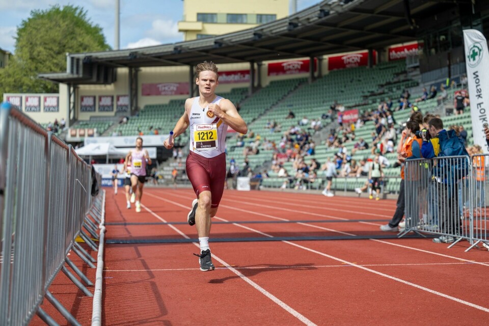 Andreas Haara Bakketun holder unna for Hâlles mann og bringer bronsen til Gular og Bergen. (Foto: Samuel Hafsahl)