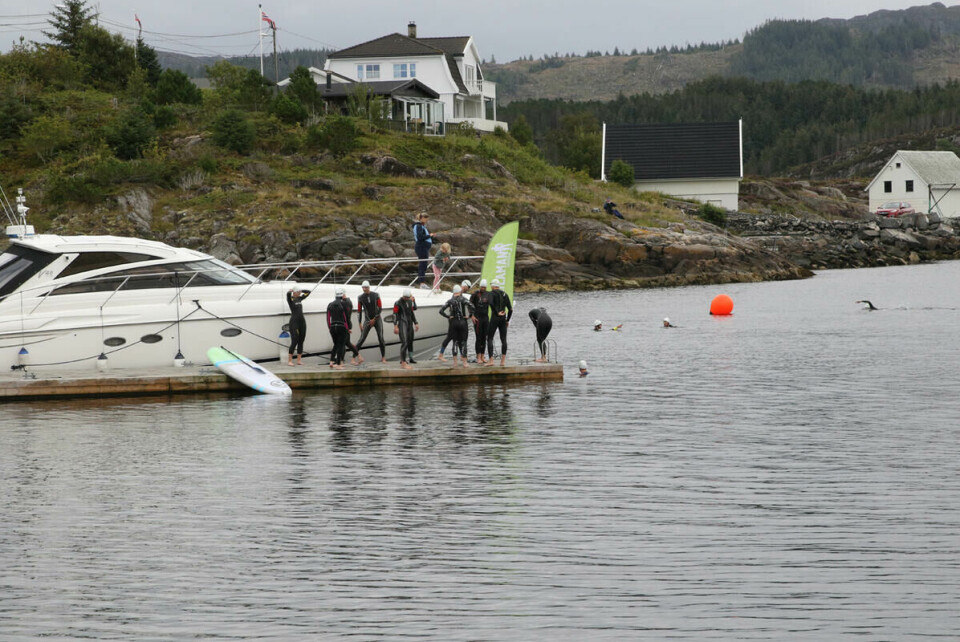 Rett før start