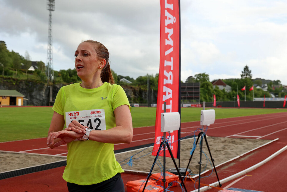 Den tidligere baneløperen Anne Skudal Dolvik tok en klar seier for kvinner på 5 km.