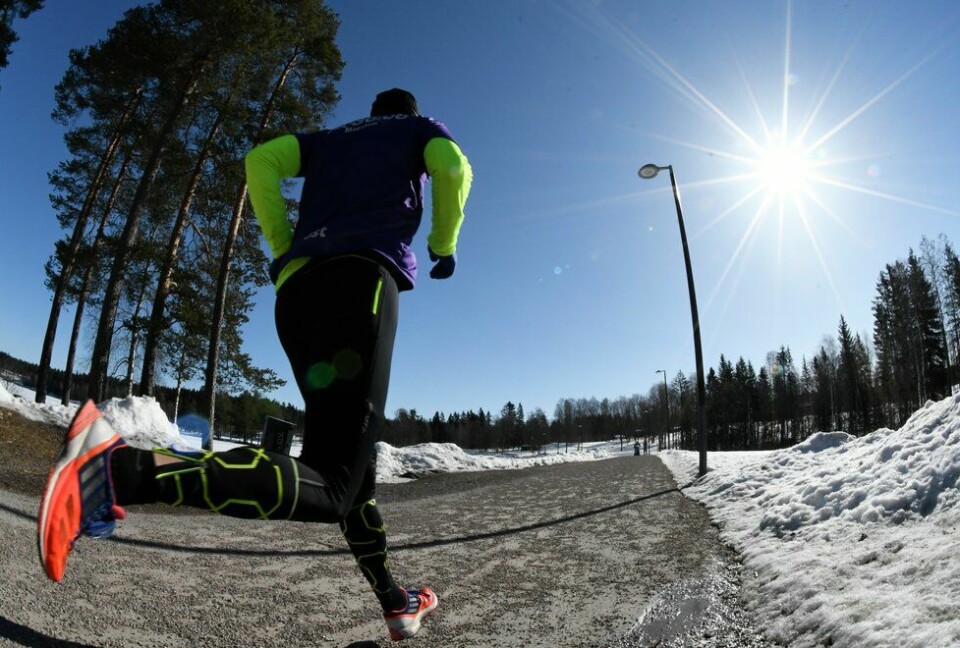 Treningsglede: Ingenting er mer fantastisk enn å kjenne at en er i god form og løper lett gjennom terrenget, men alt er ikke slik alltid. Foto: Bjørn Johannessen Jann Post