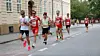 1368 Kristian Riseth Hammer, 1375 Henning Offigstad, 1338 Jens Høiås, 1261 Nicolay Hagen og 1362 Bendik Støa-Aanensen under halvmaraton i Trondheim Maraton 2023
