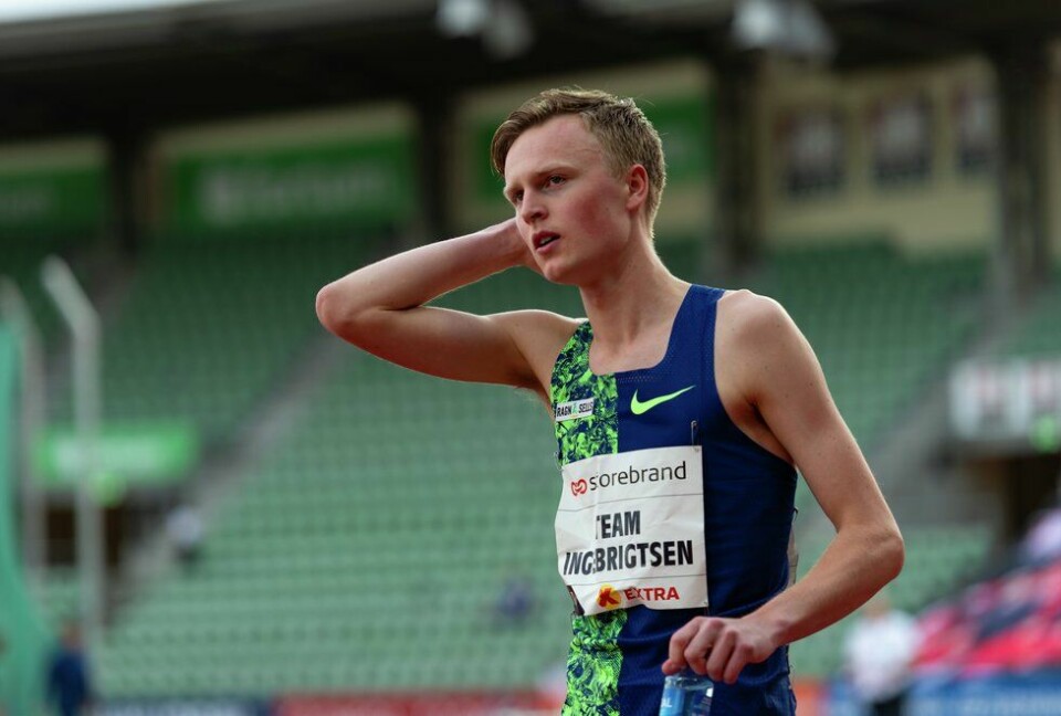 Narve Gilje Nordås fortsetter å imponere, nå på 1 mile. Bildet er fra Impossible Games der han var fjerdemann på laget til Team Ingebrigtsen som knuste Kenyanerne på 2000 meter. (Foto: Samuel Hafsahl) Impossible Games 2000m - Team Ingebrigtsen, Narve Gilje Nordås