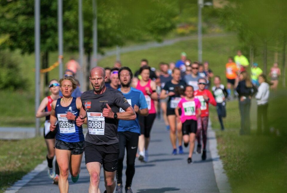 Bildet er fra Fornebuløpet i mai 2019, nå er det duket for ny løpsfest i september 2021. Fornebuløpet 2019