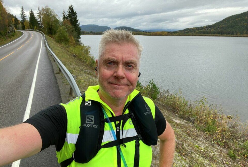 Først ville Roy Grøseth se hvor langt han kunne trene seg opp til å løpe, nå vil han se hvor fort det kan gå. (Foto: Privat) Roy Grøseth