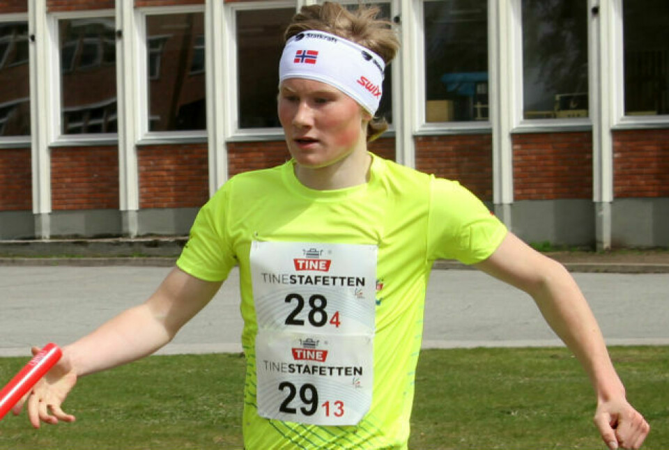 Sindre Vassdal Johannesen i aksjon under Tinestafetten dagen etter Gjerdrumsbakken opp. Lørdag var han også med på å sikre FIK Orion en overlegen seier i juniorklassen i Holmenkollstafetten sammen bla.a. Kristian Fodstad Karlsen og Hermann Stensby. Sindre Vassdal Johannesen i aksjon under Tinestafetten dagen etter Gjerdrumsbakken opp. Lørdag var han også med på å sikre FIK Orion en overlegen seier i juniorklassen i Holmenkollstafetten sammen bla.a. Kristian Fodstad Karlsen og Hermann Stensby.