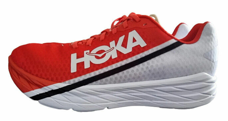 Hvilke supersko gir best løpsøkonomi? Hoka_Rocket_X.jpg