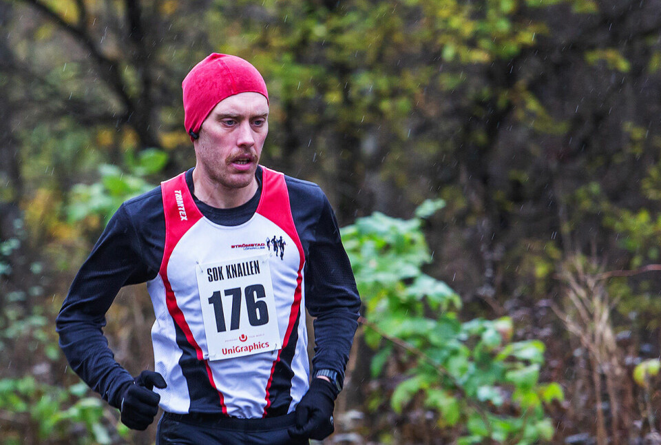 Mikael Ekvall satte svensk og nordisk rekord etter å ha løpt 94,452 km i Borås 6-Timmars. (Alle foto: arrangør SOK Knallen) Mikael Ekvall satte svensk og nordisk rekord etter å ha løpt 94,452 km i Borås 6-Timmars. (Alle foto: arrangør SOK Knallen)