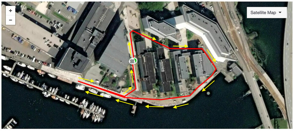 Siste mulighet for pers i årets Bykarusell onsdag 21. september Løypekart Bykarusellens barneløpet.png