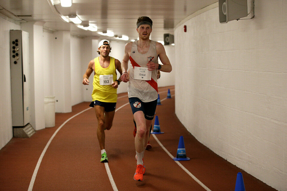 Magnus Erstad løp inn til en klar seier på Bisletts 50-kilometer. (Foto:Per Inge Østmoen) Magnus Erstad løp inn til en klar seier på Bisletts 50-kilometer. (Foto:Per Inge Østmoen)