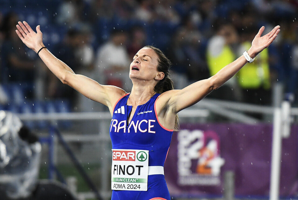 Alice Finot fra Frankrike er nå europamester på 3000 meter hinder. (Alle foto: Bjørn Johannessen) Alice Finot