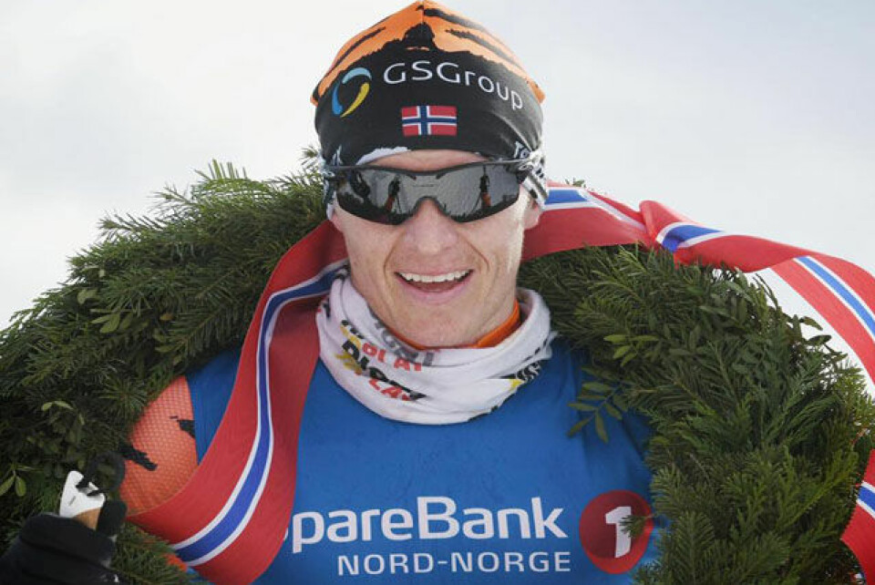 Petter Eliassen vinner Reistadløpet 2017. Foto: Arrangøren Petter Eliassen vinner Reistadløpet 2017. Foto: Arrangøren