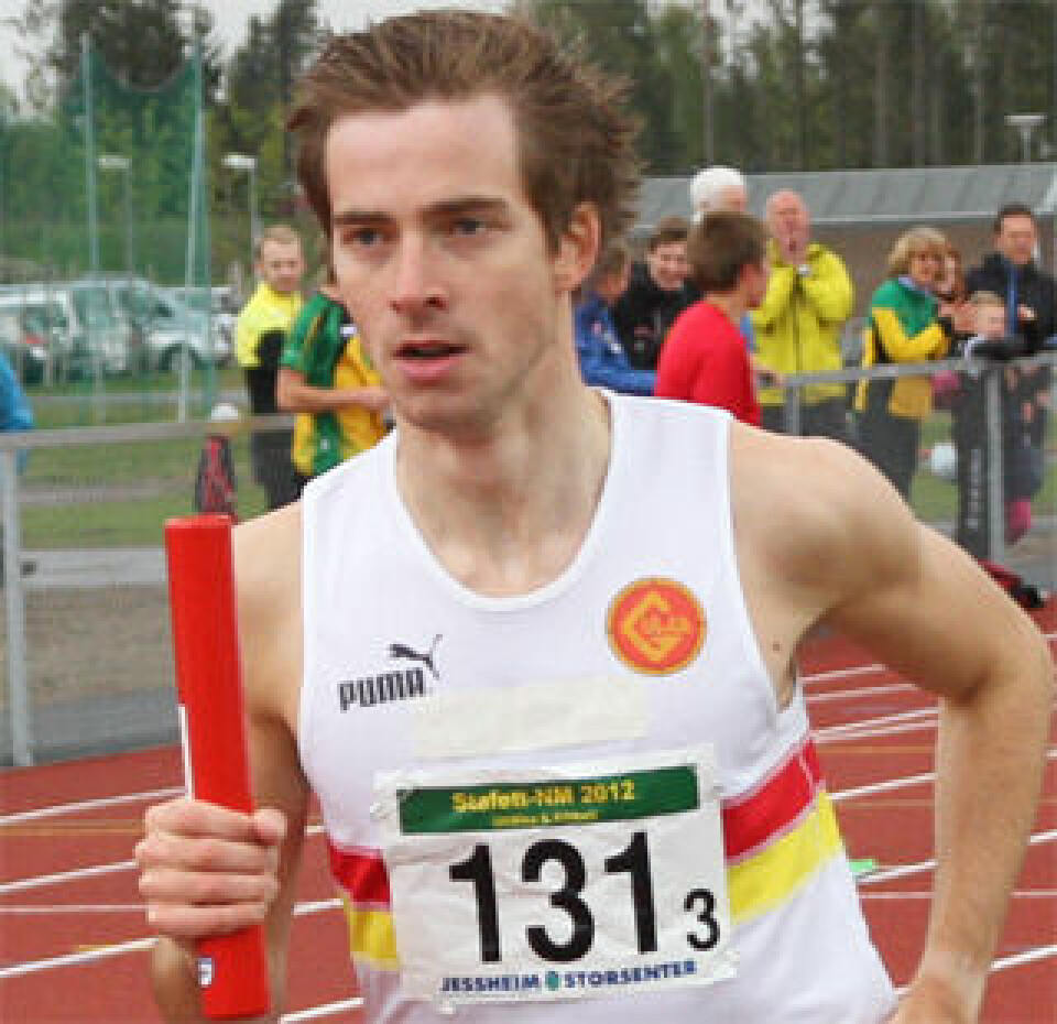 Sterk 1500 m av Dahle i Manchester. manchester12-ingress-vidar