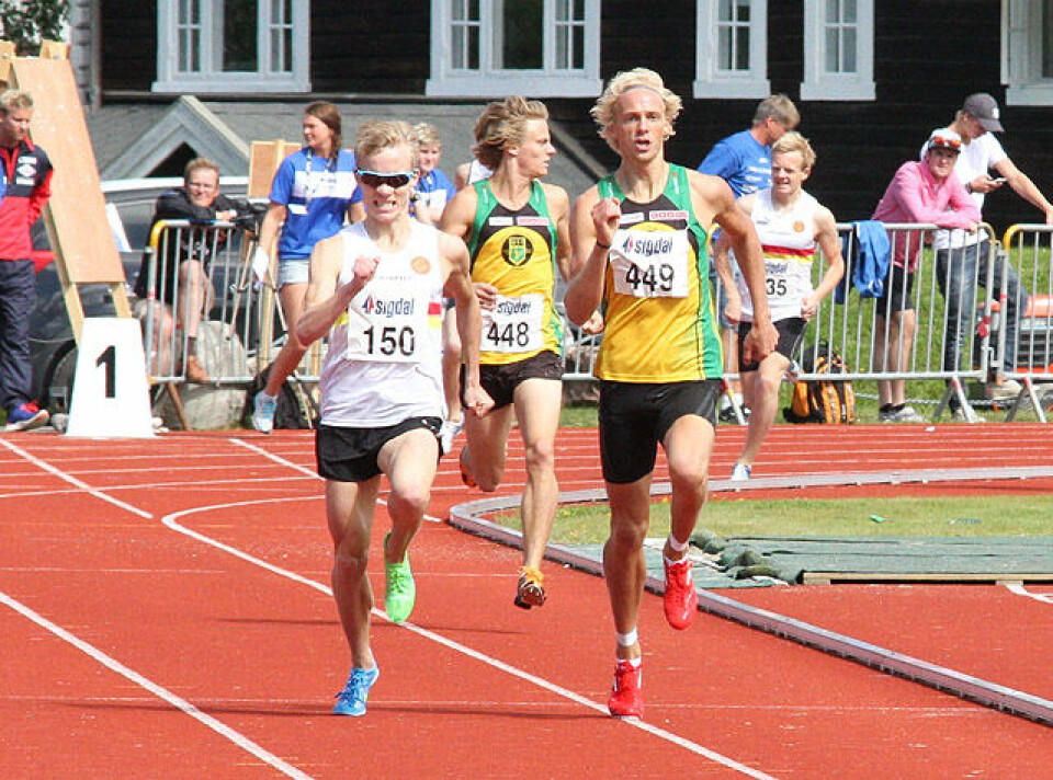 Sterk 1500 m av Dahle i Manchester.