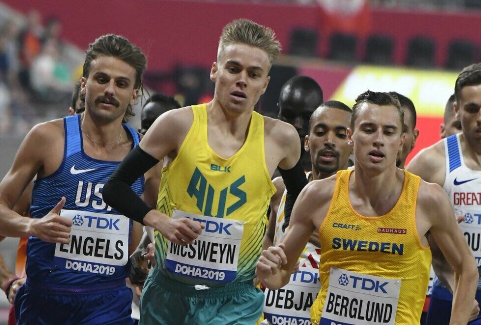 Jakob Ingebrigtsen sikret finaleplass på 1500 m i VM VM friidrett 2019 Doha - Craig ENGELS - Stewart MCSWEYN - Kalle BERGLUND - forsøk 1500 m
