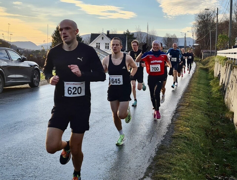 Gode vinnertider på det første løpet i Ålesund Vinterkarusell 10km_Stian_Harnes