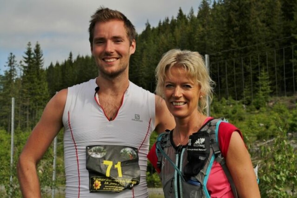 Vinnerne Erik Sagvolden og Rita Nordsveen fotografert før start. De var jo favoritter. Vinnerne Erik Sagvolden og Rita Nordsveen fotografert før start. De var jo favoritter.