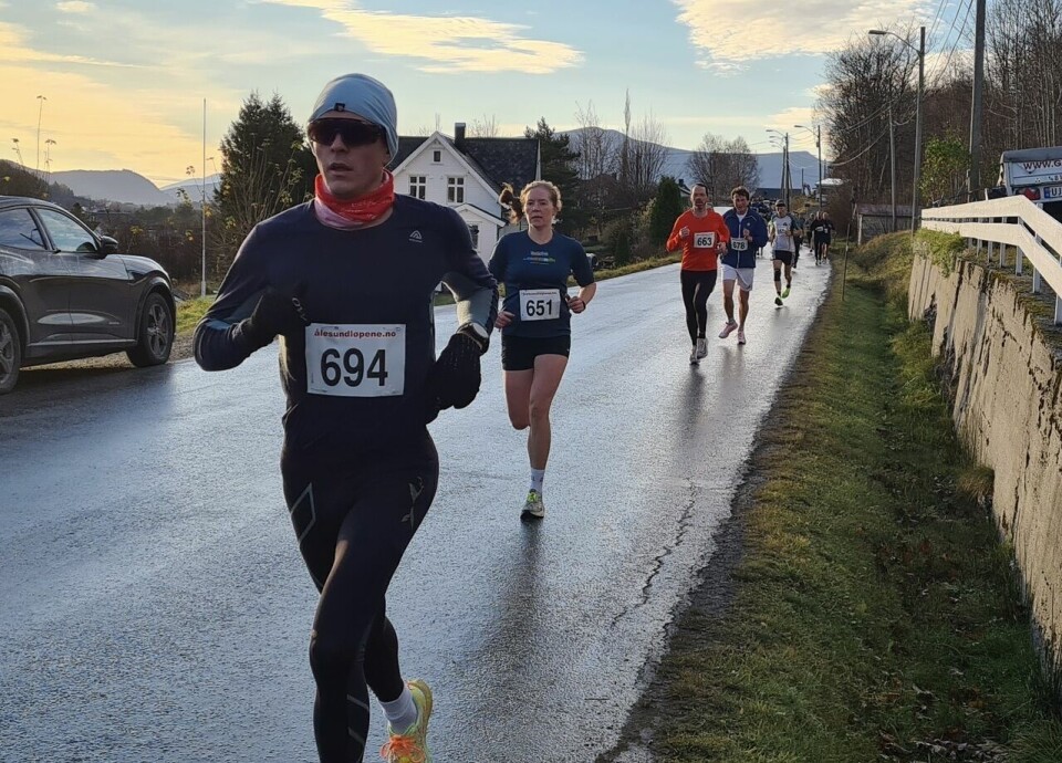 Gode vinnertider på det første løpet i Ålesund Vinterkarusell 5km_Janne_Elin_Vatnaland