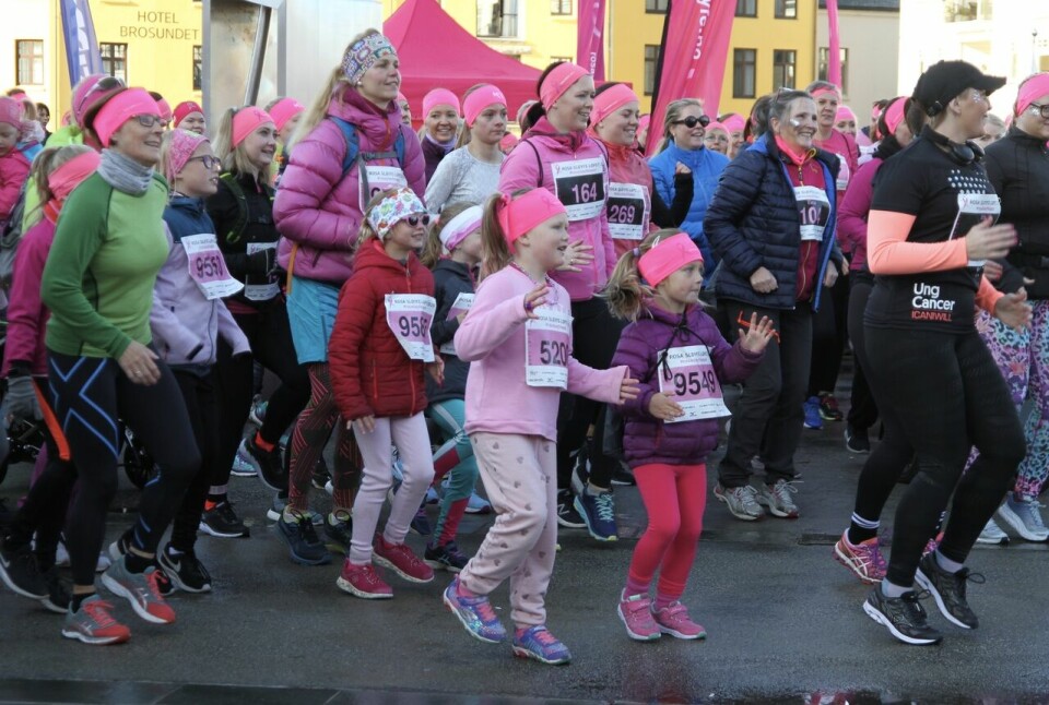Pangstart for Rosa sløyfe-løpet i Ålesund Oppvarming_2