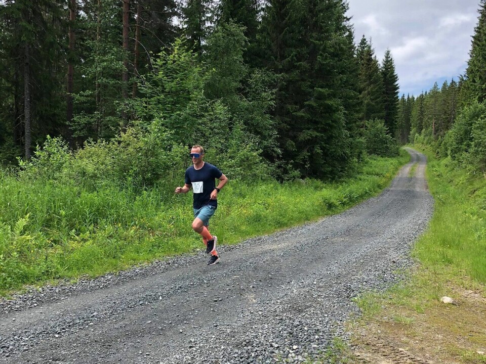 Ola Erik Moe i aksjon i Stavåsen Kvartmaraton i sommer. (Foto: Finn Westgård) Ola Erik Moe i aksjon i Stavåsen Kvartmaraton i sommer. (Foto: Finn Westgård)