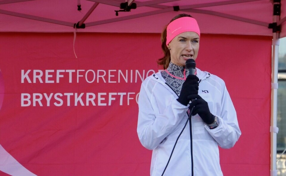 Pangstart for Rosa sløyfe-løpet i Ålesund Ambassadoer_Angelika_Sverdrup
