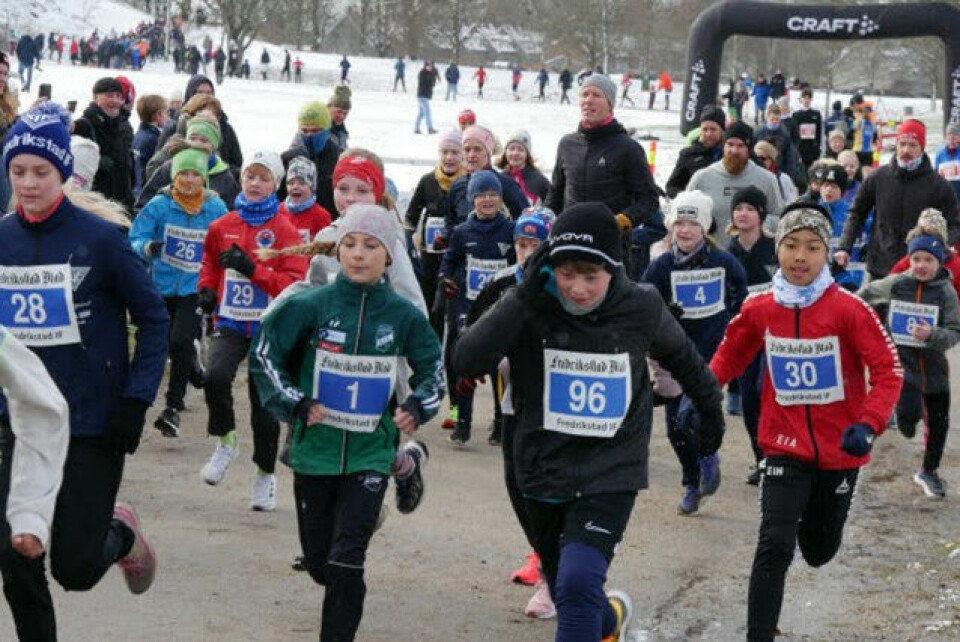 Vinterlig vårvær for 441 deltakere i Fredrikstadløpet 3km-start_P1160838.jpg