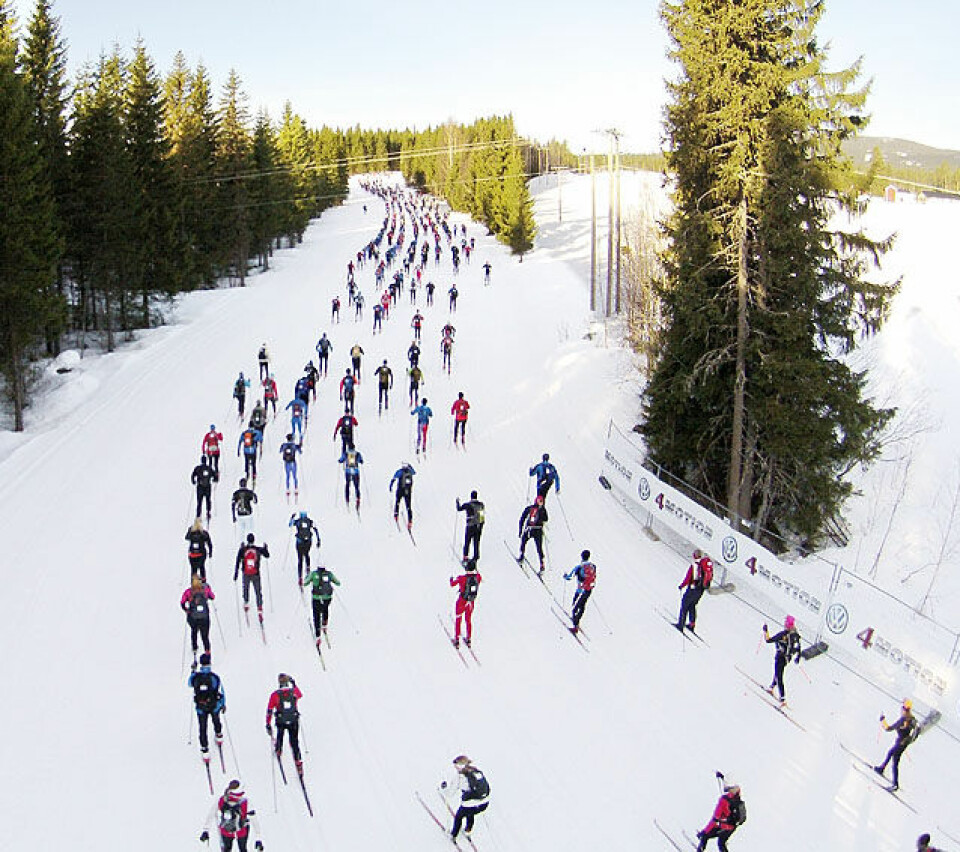 Fine forhold i Fredagsbirken Starten_fra_drone.jpg