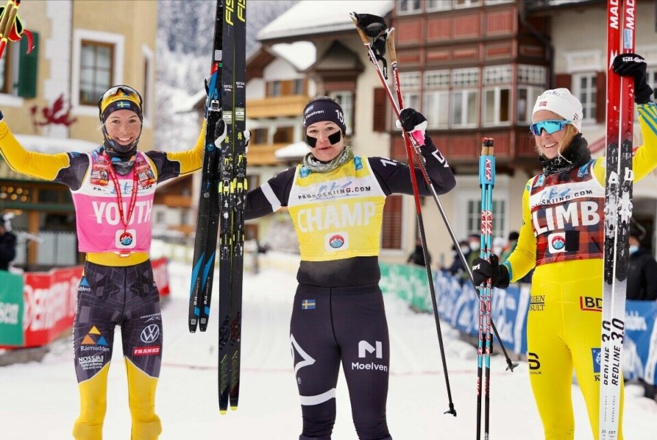 Dobbelt svensk både blant kvinnene og mennene i Ski Classics Damevinnere.jpg