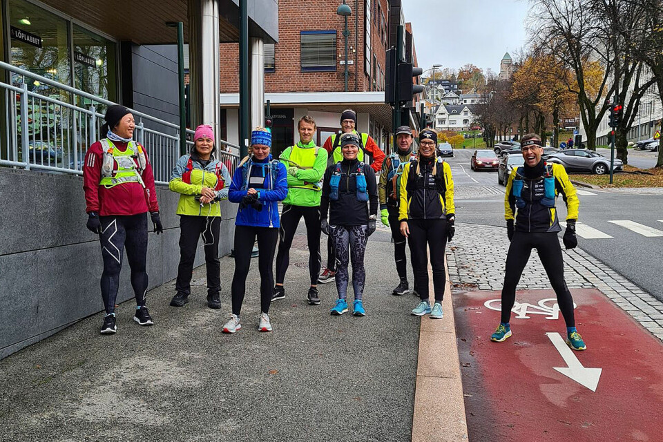 Klar til start i Drammen for å løpe til Sandvika (Alle foto: arrangøren) Klar til start i Drammen for å løpe til Sandvika (Alle foto: arrangøren)