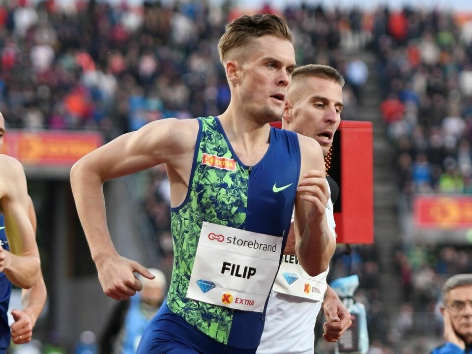 Jakob Ingebrigtsen lett videre til EM-finale Filip Ingebrigtsen løp nesten fem sekunder raskere i London enn her på Bislett for fem uker siden. (Foto: Bjørn Johannessen)