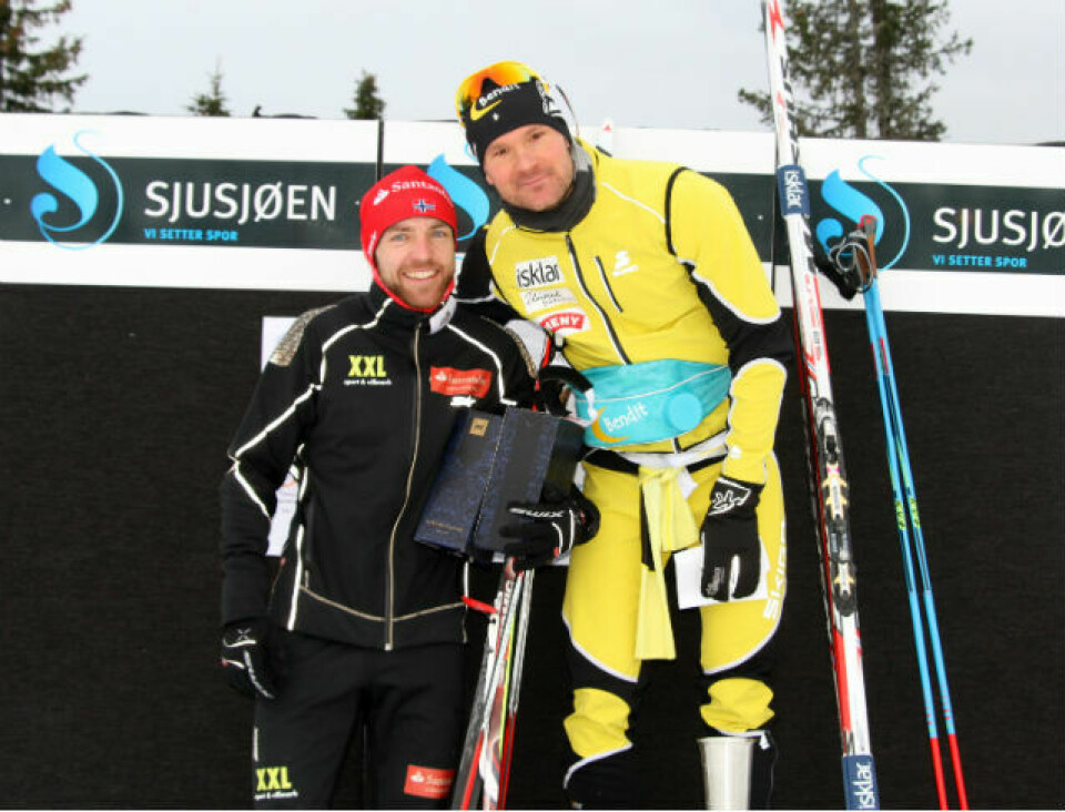 Øystein Pettersen og Tuva T. Staver seiret på Sjusjøen Oetsyein_Pettersen_Tord_Aasle Gjerdalen.jpg