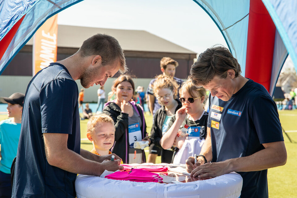 Sømnamile med Klæbo til start ble en suksess autografer.jpg